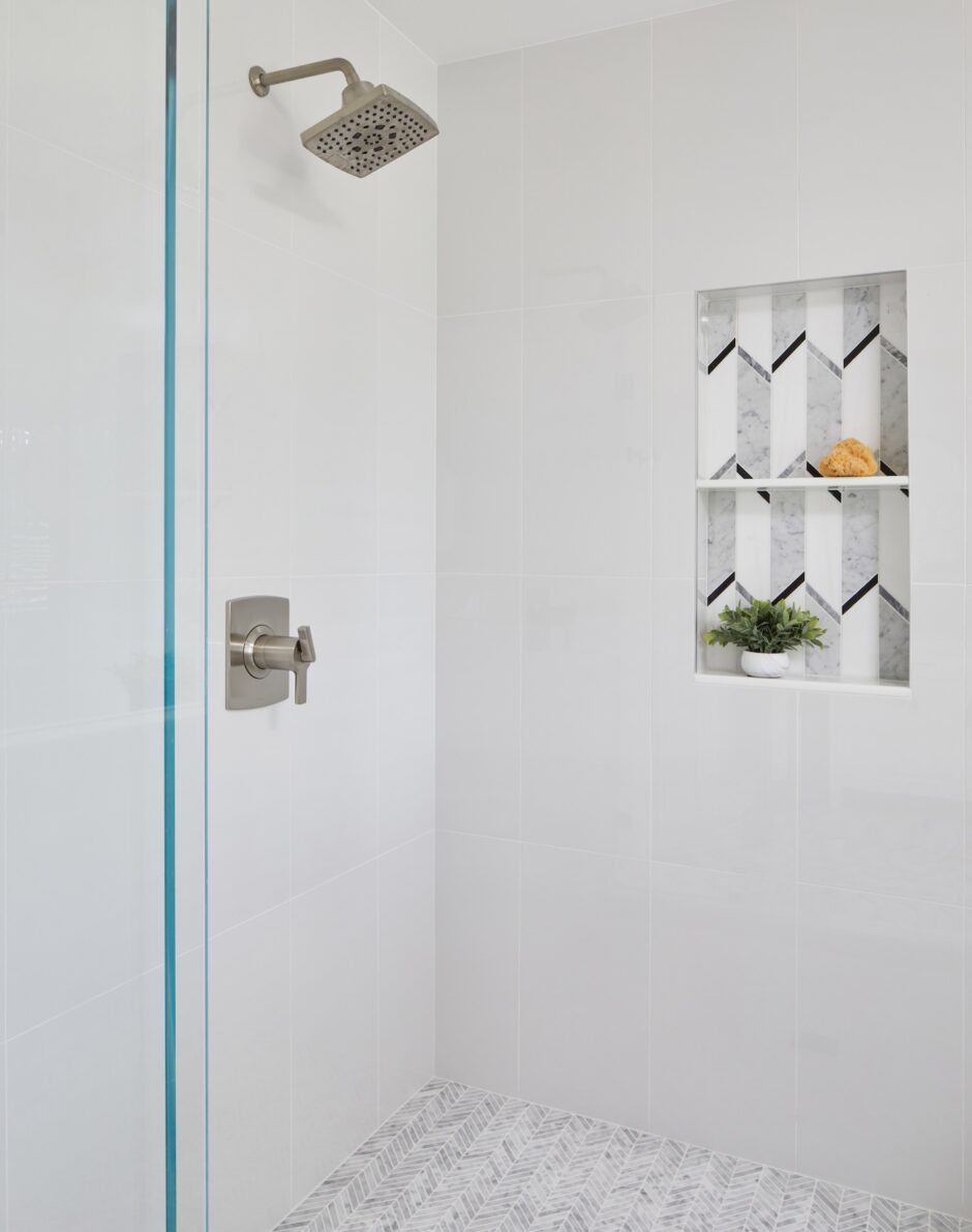 Shower Design Shelf Laurie Digiacomo Interiors